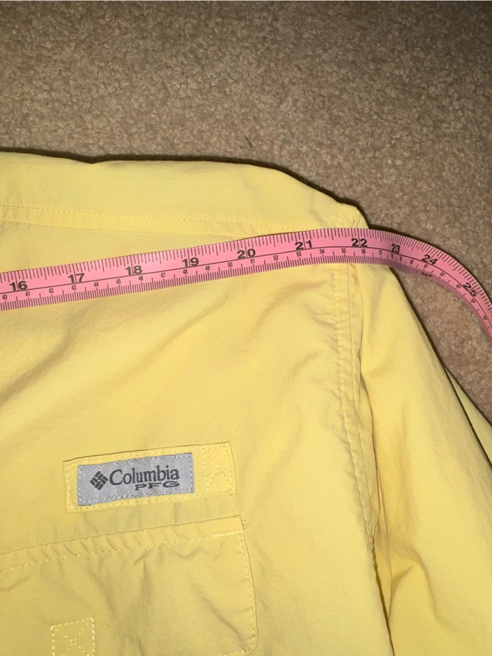 Columbia PFG Bahama II Yellow Omni Shade Fishing Shirt Long Sleeve FM7048 - Picture 9 of 16